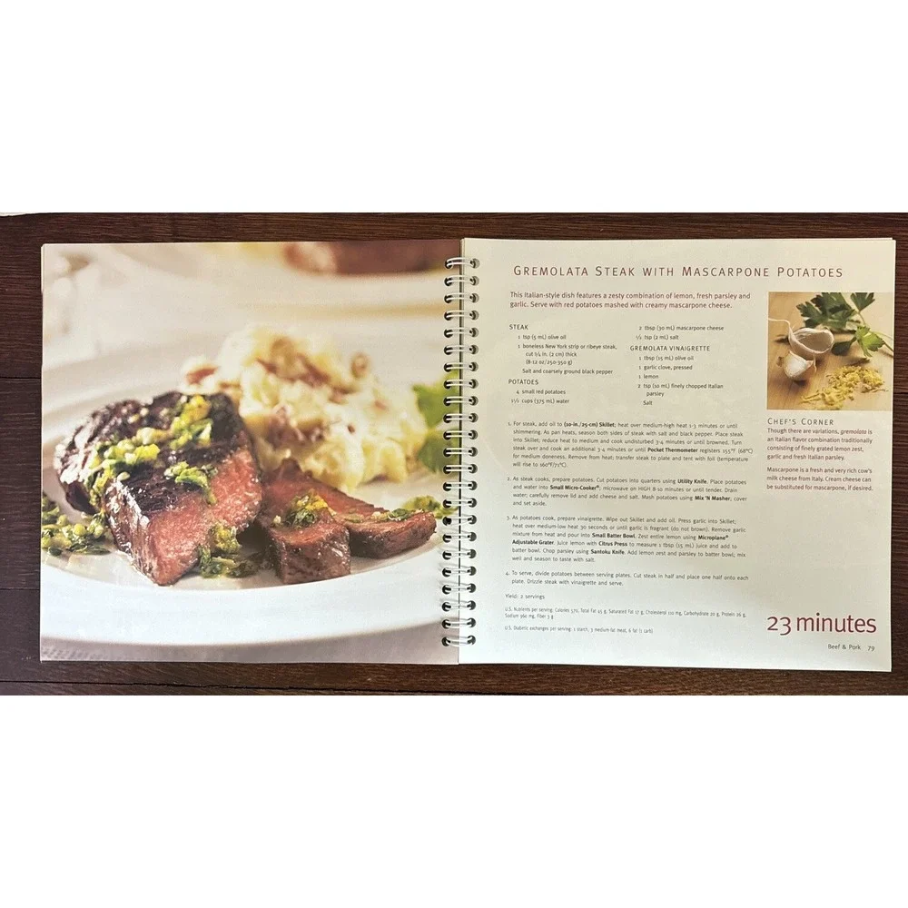 The Pampered‎ Chef - 29 Minutes to Dinner Cookbook - Spiral Bound Paperback